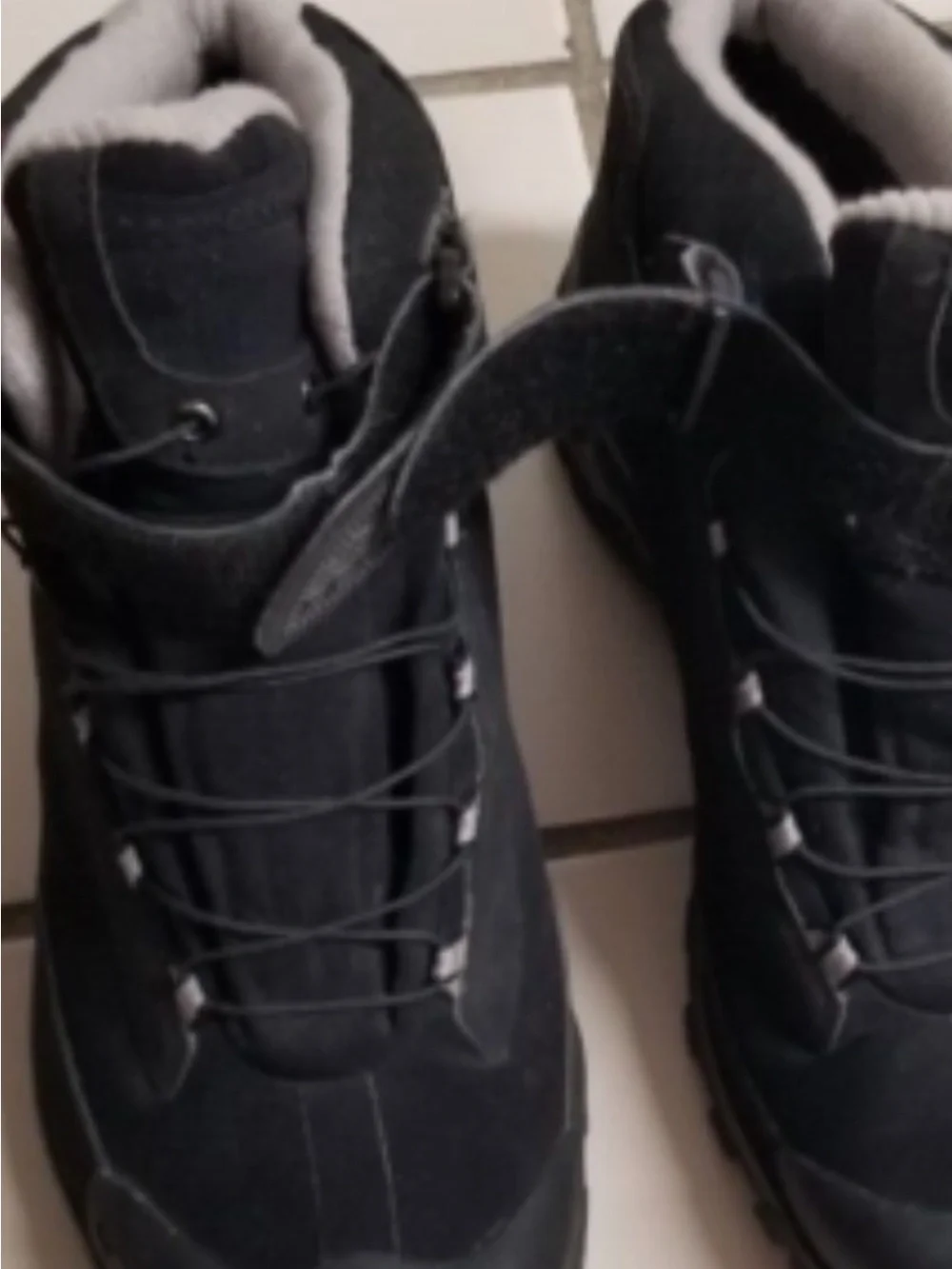 Salomon Black Boots with Gray Accents